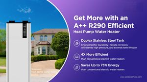 <span class=keywords><strong>Chauffe</strong></span>-<span class=keywords><strong>eau</strong></span> à pompe à chaleur à air tout-en-un de forme carrée DHW 150L/300L Thermal Thermodynamic Hot Water Hotels Outdoor Household R290 - Product Image 2