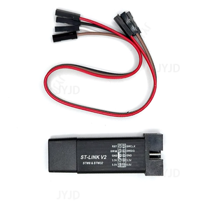 Programador <span class=keywords><strong>ST</strong></span> Link V2 Mini para STM8 STM32, Descargador y Depurador con Carcasa y Cable <span class=keywords><strong>DuPont</strong></span> - Product Image 3