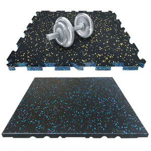 <span class=keywords><strong>Tapis</strong></span> de sol en caoutchouc EPDM pour salle de sport professionnelle Dinuo, <span class=keywords><strong>tapis</strong></span> de sol en caoutchouc puzzle 100*100cm - Product Image 1