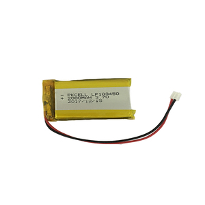 Lithium polymer battery 3,7 V 2000 mAh 103450 LiPo battery rechargeable battery with BIS - Product Image 5