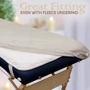 Vente flash, ensemble confortable ultra doux en 3 pièces, 100% coton naturel, draps de massage en <span class=keywords><strong>flanelle</strong></span> - Product Image 4