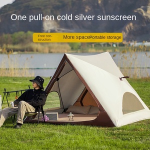 Carpa de Camping Oxford Resistente para 2-3 Personas, Fácil de Instalar, Costuras Selladas, Impermeable, Resistente al Viento y a Desgarros, de Una Sola Capa, para las Cuatro Estaciones - Product Image 4