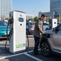 LEISN Chargeur rapide DC pour véhicules électriques 60 kW mural CCS2 GBT CCS1 OCPP 1.6J WiFi APP Station de recharge pour véhicules électriques commerciaux