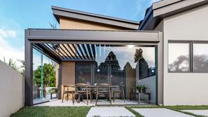 Pergola Bioclimatica <span class=keywords><strong>da</strong></span> Esterno Su Misura per Patio e Giardino Impermeabile in Alluminio con Tettoia Elettrica Personalizzata per <span class=keywords><strong>Balcone</strong></span> Vendita all'Ingrosso - Product Image 5