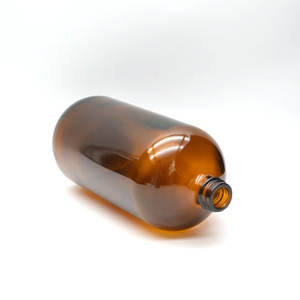 زجاجة بوسطن كهرمانية اللون سعة 1000 مل (1 لتر) مع مضخة توزيع - Product Image 5