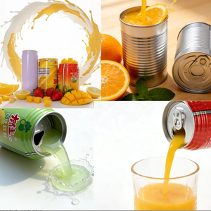 Lata cilíndrica de hojalata lacada a prueba de fugas con anillo de sellado para almacenamiento de aceite de oliva y bebidas, ideal para refrescos. - Product Image 2