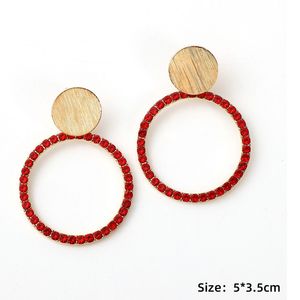 Boucles d'oreilles créoles micro-serties de zircone cubique, plaquées or 18 carats, design géométrique rond, bijoux de fête, boucles d'oreilles tendance pour femme - Product Image 4