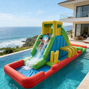 Petit toboggan aquatique gonflable pour enfants et adultes, château gonflable pour événements ludiques - Product Image 2