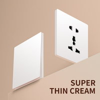 Harga Pabrik UK Hotel Wall Light Switch 86mm*146mm Standar Multiwarna Plastik Panel Sentuh 4-arah Retro Max. Tegangan 220V