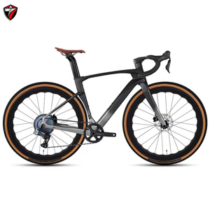 Bicicleta de Carretera de Fibra de Carbono TWITTER <span class=keywords><strong>GRAVEL</strong></span>-V3, Frenos de Disco Hidráulicos, Cambio Electrónico Inalámbrico, Cableado Interno, 24 Velocidades, 700C - Product Image 2