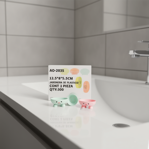 ที่วางสบู่พลาสติกลายการ์ตูนน่ารัก พร้อมดีไซน์ระบายน้ำในตัว ขนาด 12.5*8*5.5 ซม. รูปทรงไม่สม่ำเสมอ ผิวเรียบ  อุปกรณ์ในห้องน้ำ รุ่น - Product Image 2