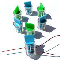 Sceau de sécurité jetable en plastique GY614 pour compteurs d'eau, de gaz et d'électricité, avec fil de verrouillage anti-effraction