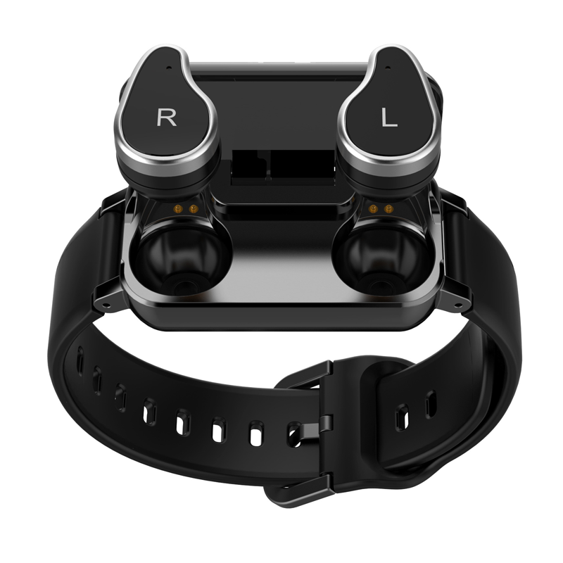 Браслет стерео беспроводные наушники умные часы Синие зубы два в одном