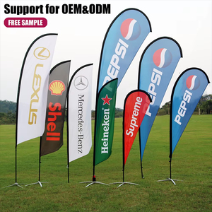 Tùy Chỉnh Cá Nhân Polyester Bãi Biển Cờ Biểu Ngữ Đứng Bãi Biển Lông Cờ Cho Ngoài Trời Khuyến Mãi - Product Image 5