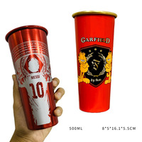 Lot de tasses à bière en métal pour l'extérieur, à changement de couleur, en aluminium recyclable, pour activation de marque, vente en gros