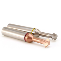 Fresa de doble biselado angular Azzkor TGR TGY HRC60 4F de acero de tungsteno, 90 grados frontal