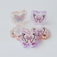 Crème blush hydratante transparente au design exquis en forme de papillon, taille standard, couleur orange, pour un teint éclatant, résistante à l'eau