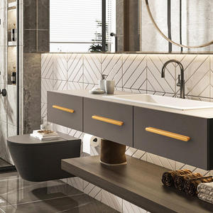 Bookcase Drawer Pull One Line Handle Minimalist Style Luxury <b>Gold</b> Kitchen Cabinet Handles For Wardrobe Cupboard Handle - Product Image 5