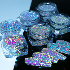 Haute Flash Réfléchissant Paillettes Holographique Poudre De Paillettes À La Mode Déco pour Cheveux <span class=keywords><strong>Ongles</strong></span> Artisanat Emballage De Marque Privée Disponible - Product Image 1