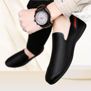 รองเท้าหนังสำหรับนักธุรกิจชายแบบทางการระบายอากาศใหม่ - Product Image 1