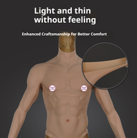Costume en silicone réaliste pour hommes, corps supérieur complet, poitrine et bras, muscles factices, costume de cosplay, shapewear, en stock, pour adultes