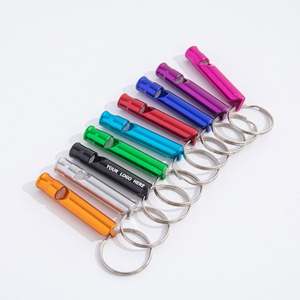 Sifflet de survie pour situations d'urgence en extérieur, entraînement, pompiers et arbitres sportifs, sifflet de sécurité puissant avec porte-clés - Product Image 1
