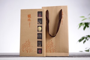 定制抽屉形食品级巧克力包装可回收甜点巧克力牛皮纸包装盒 - Product Image 6
