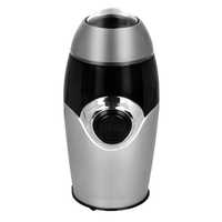 Nouvelle machine à café électrique portable en acier inoxydable de 50g 200w avec moulin à grains de café visible, machine à 2 lames QL-005 pour usage domestique