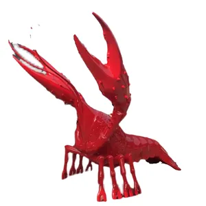 Modèle de crabe en résine grandeur nature style punk, décoration créative pour bar et restaurant de fruits de mer - Product Image 3