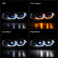 Phares de style G22 pour BMW F32 Série 4 2013-2020, mise à niveau LED, projecteur laser, double lentille, feux de jour Spoon, yeux d'ange, phare de remplacement