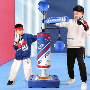 Entrenador de Velocidad de Boxeo 3 en 1, Equipo de Boxeo Multifuncional para Casa y Gimnasio <span class=keywords><strong>con</strong></span> <span class=keywords><strong>Barra</strong></span> Giratoria de 360°, Dos Balones de Boxeo y Saco Central - Product Image 5