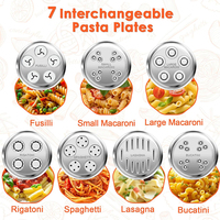 Accessoires pour batteur sur socle : Presse-pâtes de qualité alimentaire avec 7 plaques à pâtes interchangeables pour KitchenAid