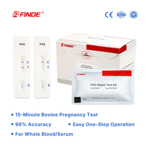 전혈 및 혈청 도매 공급을 위한 고정밀 신속 검출 소 임신 테스트 키트 - Product Image 2