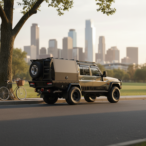 กล่องเครื่องมือสำหรับรถออฟโรด อลูมิเนียม ทนทาน 4 ช่อง พร้อมกุญแจล็อค สำหรับวางบนกระบะรถบรรทุก - Product Image 2