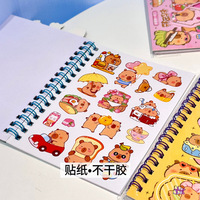 Lot de 24 Autocollants Kawaii Capybara pour Carnet, DIY, Agenda, Mini Carnet Portable, Journal, Papeterie Scolaire et Fournitures de Bureau