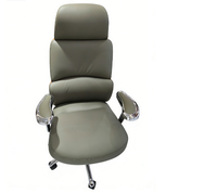Chaise de bureau ergonomique moderne à dossier haut en cuir PU, réglable pour la maison, le bureau, l'école, l'hôtel, l'utilisation commerciale, les meubles de conférence