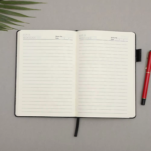 Cuadernos forrados de tapa dura de cuero de cocodrilo A5 con bolígrafo 100 hojas páginas interiores de tela impresa regalos universitarios escolares de vacaciones - Product Image 6