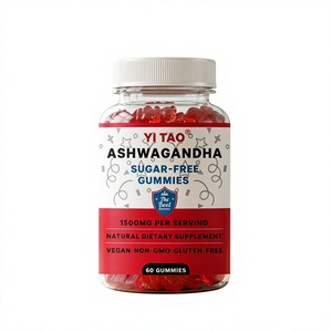 Gummies d'Ashwagandha 1500mg Marque Blanche OEM/ODM, Favorisent la Relaxation et le Sommeil, Sans Sucre, Végétaliennes, Sans Gluten, Faible MOQ 50 pièces - Product Image 1