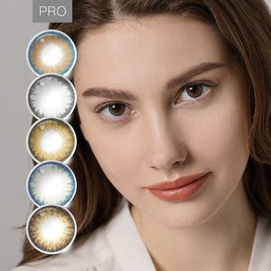 무료 배송 신선한 컬러 연락처 프로 콘택트 렌즈 원형 소프트 렌즈 화장품 콘택트 렌즈 아이 렌즈 Kontaktlinsen - Product Image 1