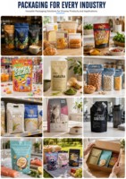 Sachet d'emballage alimentaire personnalisé imprimé, résistant à l'humidité, avec fermeture éclair, en PE, pour biscuits, snacks, salades, aliments pour bébés