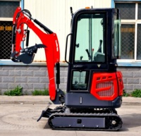 LIVRAISON GRATUITE Mini-excavatrice 1,5 tonne, 1 tonne, 2 tonnes, mini-pelle chinoise économique, petite machine d'excavation