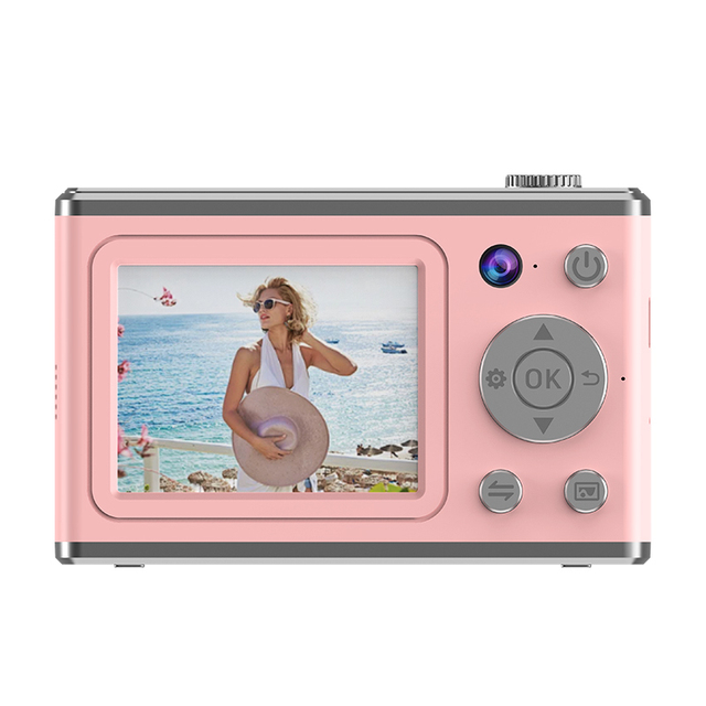Classic Portable 2.4inch CCD Camera Dual Lens 1080P HD Video Recorder Kids Mini Digital Cameras 10x-20x Optical Zoom 180 Wide