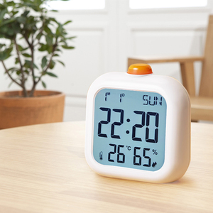 Logotipo personalizado, batería barata, pequeño cubo multifunción, alarma, Color, bonita mesa de escritorio, Mini pantalla <span class=keywords><strong>Lcd</strong></span> Digital completa, pantalla de reloj - Product Image 6