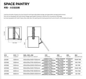 Armoire de rangement de cuisine extensible GINO, écologique, transforme les coins morts en zones de rangement pratiques - Product Image 6