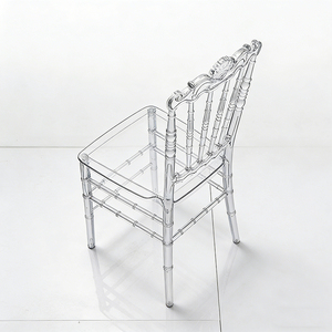 Silla de Oficina Apilable de Acrílico Transparente para Bodas y Eventos, Muebles de Cristal Transparente, Mejor Vendedor - Product Image 6
