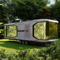 Offre spéciale Capsule spatiale insonorisée pour l'extérieur personnalisée avec roue