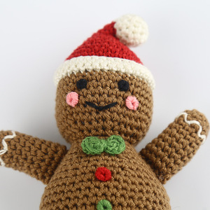 Tùy Chỉnh Chất Lượng Cao Amigurumi Crochet Snowman Mô Hình Dệt Kim Bé Đồ Chơi - Product Image 2