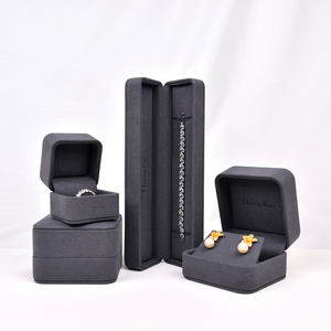 Wholesale Ring <b>Earrings</b> Bracelet Necklace Packaging Retro Printed Small Jewelry <b>Boxes</b> With Logo - Product Image 1