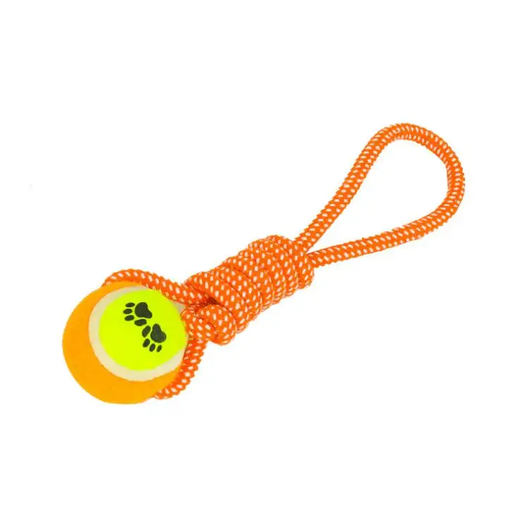 Pelota de tenis en cuerda, diseño de moda, cuerda duradera, juguete interactivo para mascotas