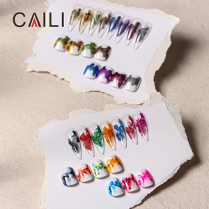 Caili Marble Ink Glitter Acuarela Blooming <span class=keywords><strong>Gel</strong></span> Esmalte de uñas Alcohol Ink Blossom <span class=keywords><strong>Gel</strong></span> UV LED <span class=keywords><strong>gel</strong></span> polaco - Product Image 1
